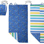 Flapjackkids Dino Backpack Kids Beach Towel Blue 145x71cm