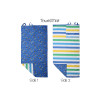 Flapjackkids Dino Backpack Kids Beach Towel Blue 145x71cm