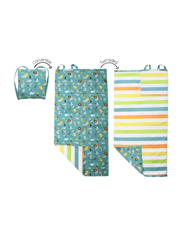 Flapjackkids Backpack Kids Beach Towel zoo 145x71cm