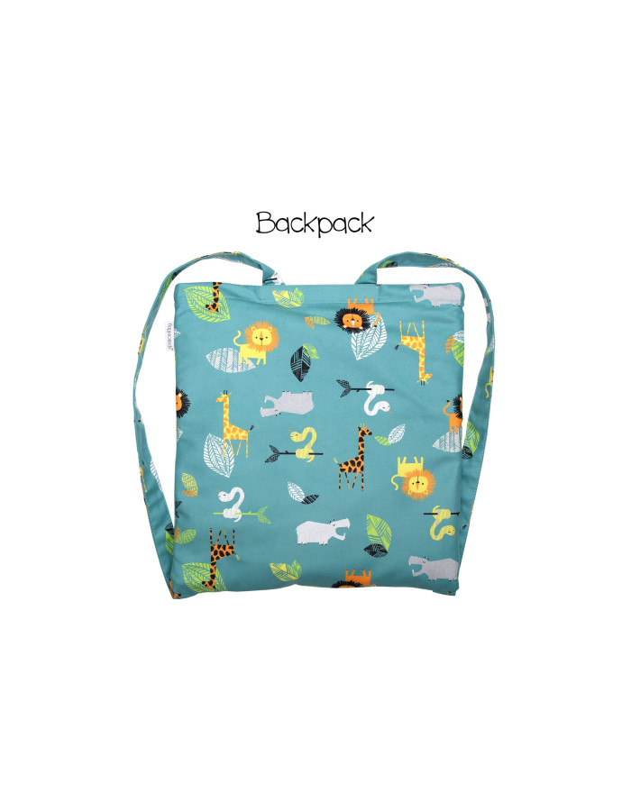 Flapjackkids Backpack Kids Beach Towel zoo 145x71cm