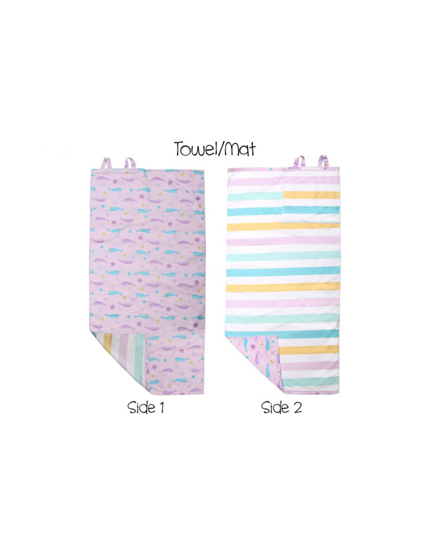 Flapjackkids Backpack Kids Beach Towel 145x71cm Backpack – Narwhal/Starfish Flapjackkids Backpack Kids Beach Towel 145x71cm Backpack – Narwhal/Starfish