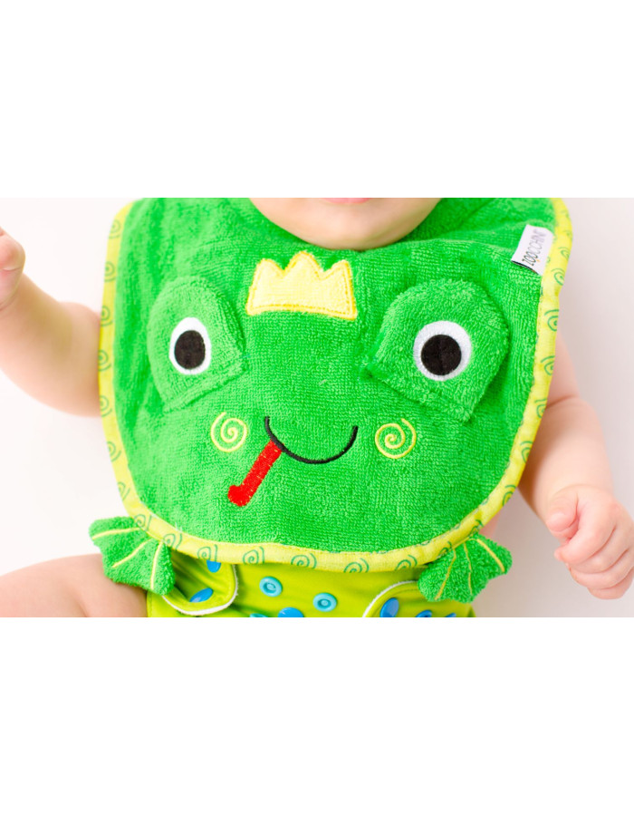 100% Cotton Σαλιάρα – Flippy the Frog  |  ZOO1802