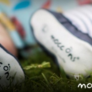 Mocc ons Blue Zebra - 18-24m