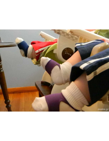 Sock Ons – Για να μην βγάζει τις κάλτσες του (0-6 μηνών) - Λευκό  |  SOS-WHITE