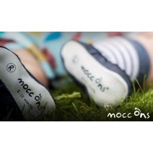 Mocc ons Blue Zebra - 18-24m