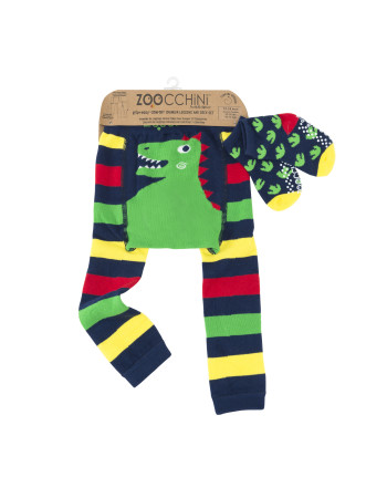 Grip Easy Crawler Pants & Socks Set – Devin the Dinosaur - 6-12  |  ZOO12509 (6-12M)