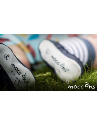 Mocc ons Blue Zebra - 18-24m