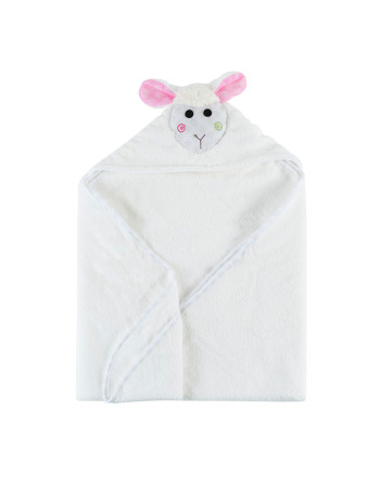 Zoocchini Hooded Baby Bath Towel  Lamb
