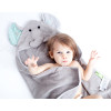 Zoocchini Hooded Baby Bath Towel  Elephant