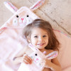 Zoocchini Hooded Baby Bath Towel Beatrice The Bunny Pink Zoocchini Hooded Baby Bath Towel Beatrice The Bunny Pink