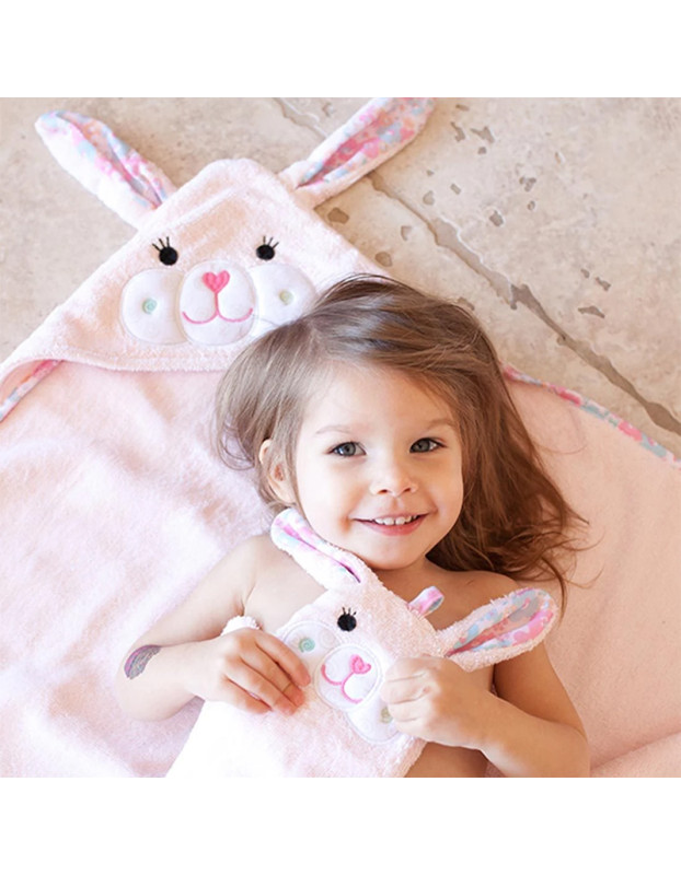 Zoocchini Hooded Baby Bath Towel Beatrice The Bunny Pink Zoocchini Hooded Baby Bath Towel Beatrice The Bunny Pink