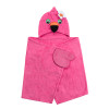 Zoocchini Hooded Baby Bath Towel  Franny the Flamingo