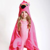 Zoocchini Hooded Baby Bath Towel  Franny the Flamingo