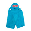 Zoocchini Hooded Baby Bath Towel Sherman The Shark Light Blue