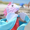 Zoocchini Hooded Baby Bath Towel  Allie the Alicorn