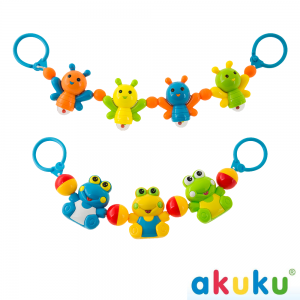 Αλυσίδα καροτσιού Χρωματιστά Ζωάκια - Βατραχάκι