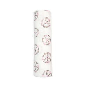 Lulujo Μουσελίνα Bamboo – Peace Swaddling Blanket