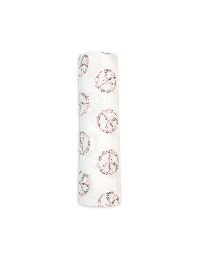 Lulujo Μουσελίνα Bamboo – Peace Swaddling Blanket