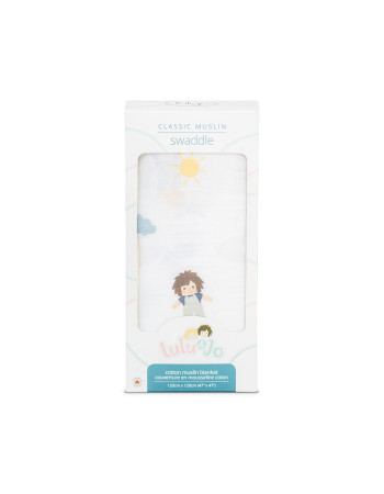 Lulujo Μουσελίνα – Modern Llama Swaddling Blanket