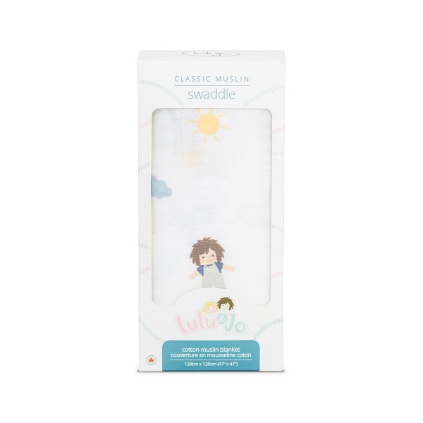 Lulujo Μουσελίνα – Modern Llama Swaddling Blanket