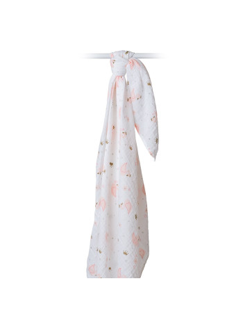 Lulujo Μουσελίνα – Swan Swaddling Blanket