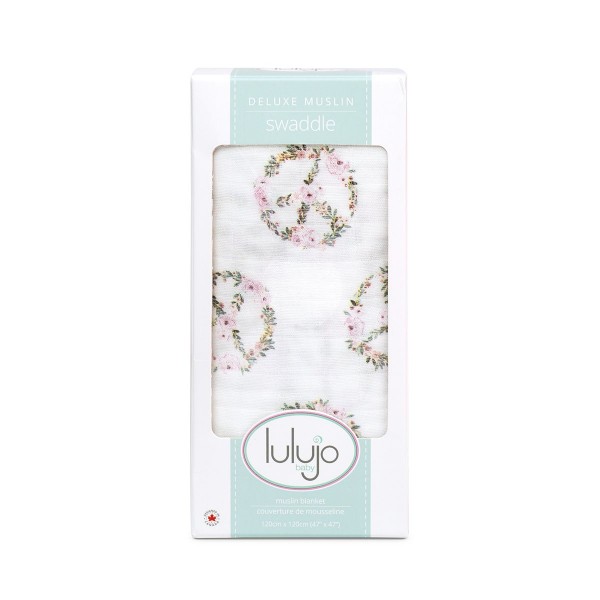 Lulujo Μουσελίνα Bamboo – Peace Swaddling Blanket
