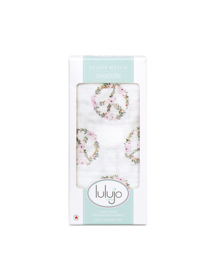 Lulujo Μουσελίνα Bamboo – Peace Swaddling Blanket