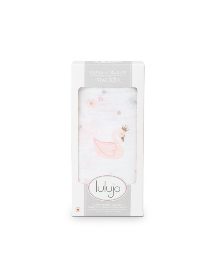 Lulujo Μουσελίνα – Swan Swaddling Blanket