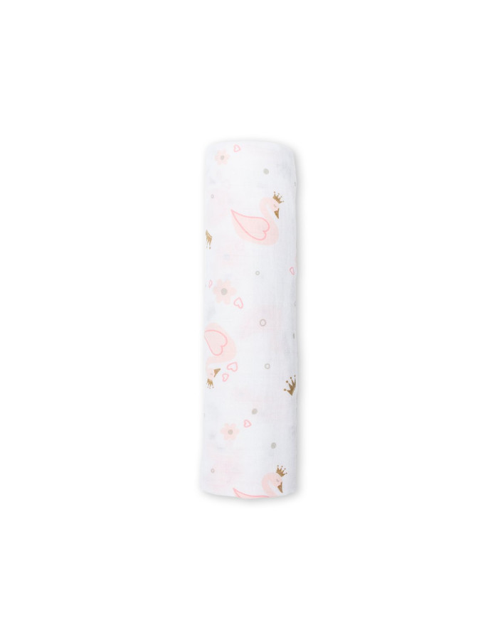 Lulujo Μουσελίνα – Swan Swaddling Blanket