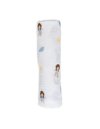 Lulujo Μουσελίνα – Modern Llama Swaddling Blanket