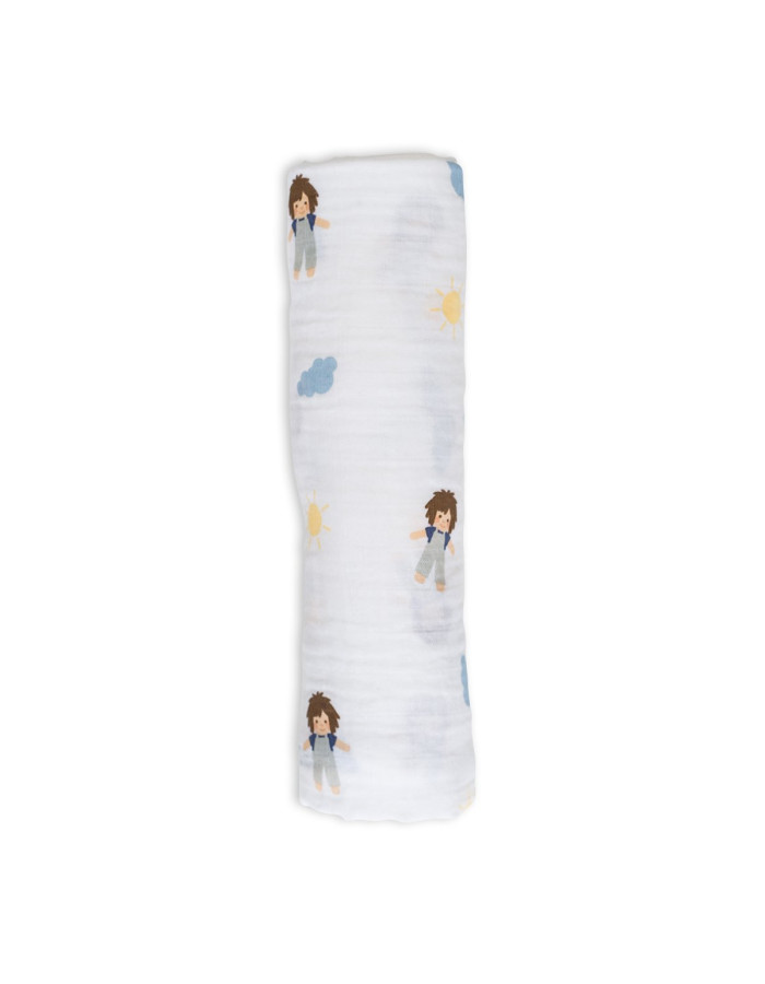 Lulujo Μουσελίνα – Modern Llama Swaddling Blanket