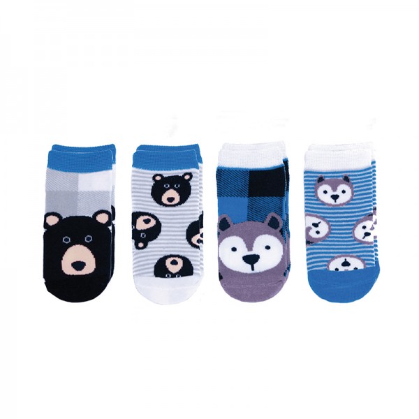 FlapJackKids Mix and Match Socks – Wolf/Bear