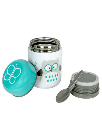 Bbluv Food – Θερμός Φαγητού με Κουτάλι - Aqua Blue