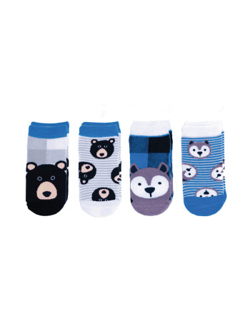 FlapJackKids Mix and Match Socks – Wolf/Bear  |  LUV0813S