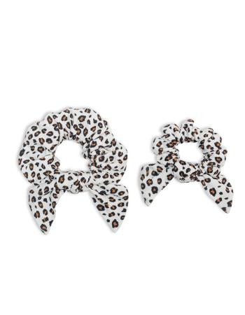 Lulujo Bamboo Mommy   Me Scrunchies – Leopard  |  LJ262
