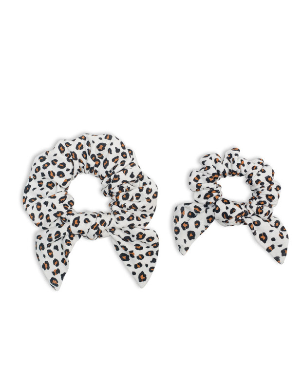 Lulujo Bamboo Mommy   Me Scrunchies – Leopard  |  LJ262