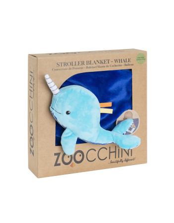 Zoocchini Stroller Blanket – Whale Buddy