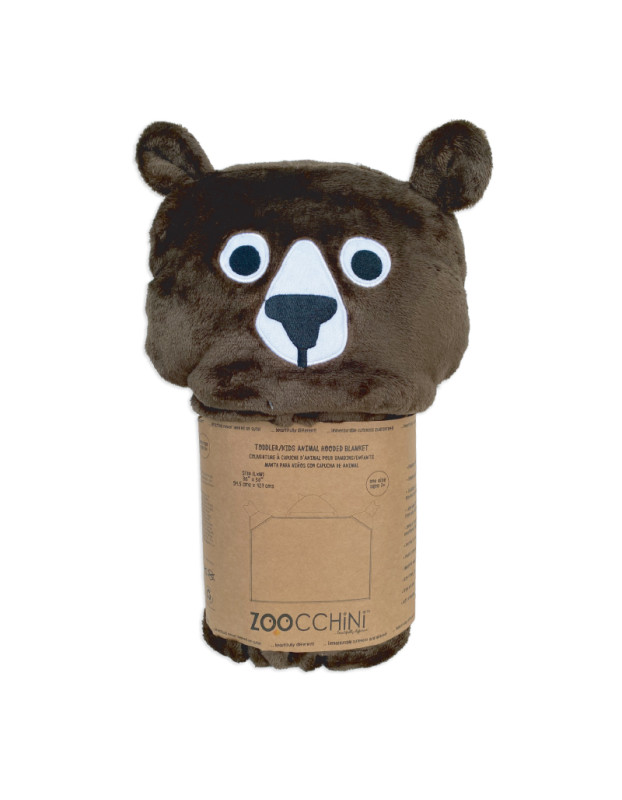 Zoocchini Blanket Fleece Bear Brown 91x127cm
