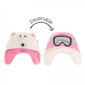 FlapJackKids Σκουφί 2-4 διπλής όψης Bear/Aviator