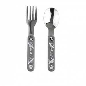 Σετ κουτάλι και πιρούνι Ανοξείδωτο Ατσάλι - Γκρι