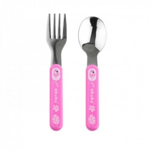 Σετ κουτάλι και πιρούνι Ανοξείδωτο Ατσάλι - ΡΟΖ