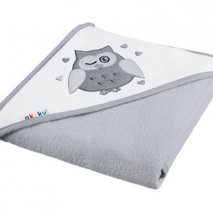 Hooded Baby Bath Towel  - Γκρι