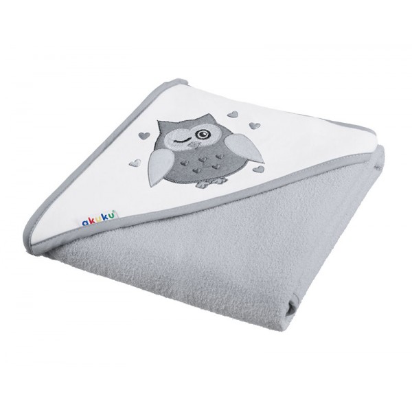 Βρεφική Πετσέτα Με κουκούλα - Γκρι