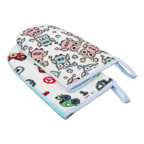 Γάντι Μπάνιου Με Σχέδια - Κουκουβάγια