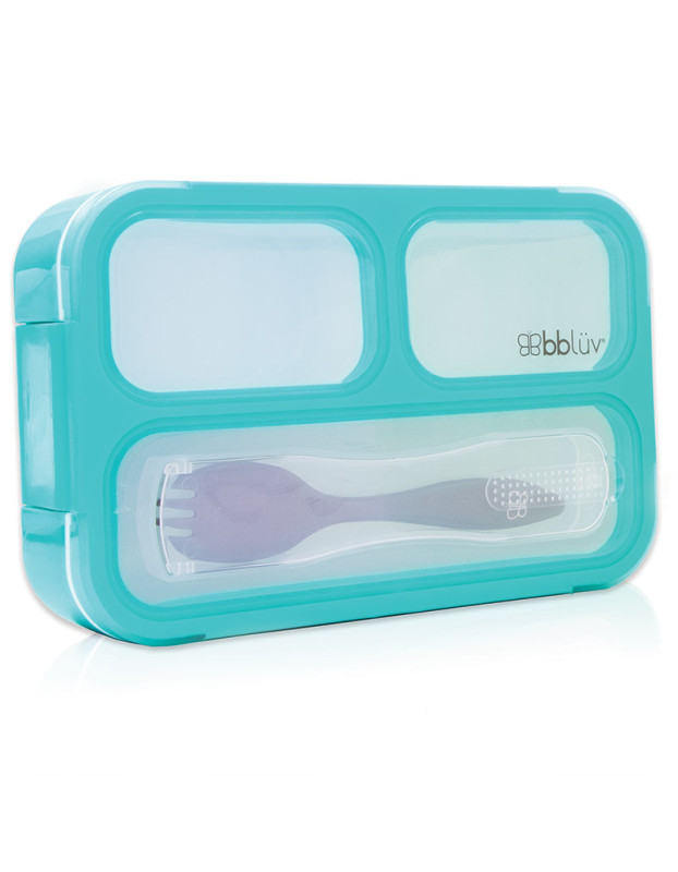 Bbluv Bento Box – Δοχείο Φαγητού με Κουτάλι - Aqua Blue