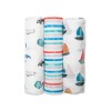 Lulujo 3 Μουσελίνες Bamboo – Out At Sea Swaddling Blankets