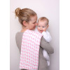 Minene Bamboo Muslin Swaddle Wrap Ecru 100x120cm.