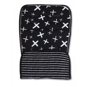 Κάλυμμα με επωμίδες Ασπρόμαυρο “X”