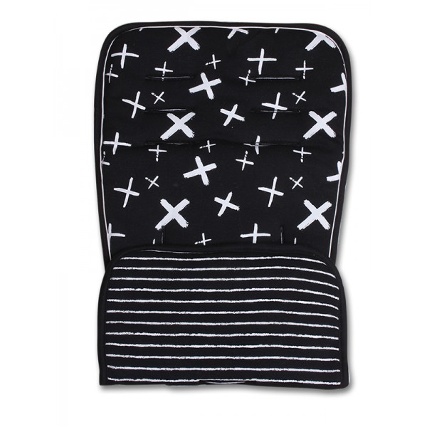 Κάλυμμα με επωμίδες Ασπρόμαυρο “X”