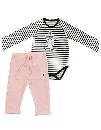 Minene Set Baby Girl Unicorn Stripes -   |  MN282690011409M